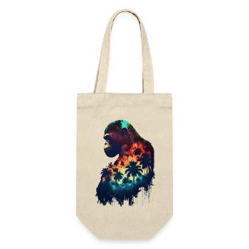 THE WILDLIFE KINGS - The Ape King 1 (Shape) - Geschenkbeutel für Flaschen - Natur - Vorne
