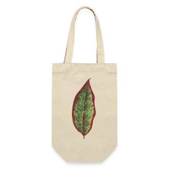 Philodendron leaf plantlover botany plants - Gift Bag for Bottles - nature - Front