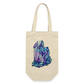 Crystal Gemstone Diamond Jewel blue turquoise purple - Gift Bag for Bottles - nature - Front