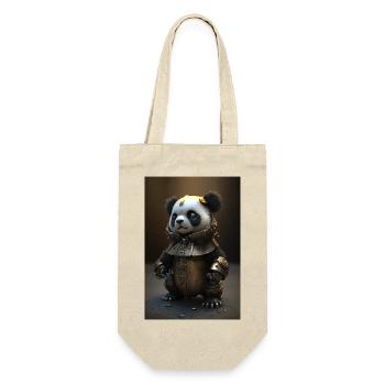 Panda Metal Cool Mechanic Iron Fantasy Animal Cute - Gift Bag for Bottles - nature - Front