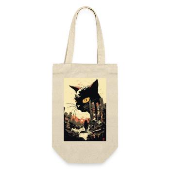 Cat Japan Monster City Anime High-rises - Gift Bag for Bottles - nature - Front