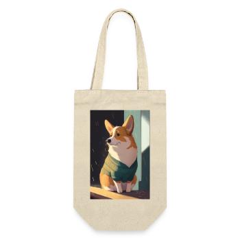 Gallois Corgi Anime Manga Cartoon Cute Kawaii - Sac à bouteille - nature - Devant