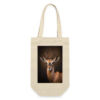 Gazelle safari Afrika tier - Geschenkbeutel für Flaschen - Natur - Vorne