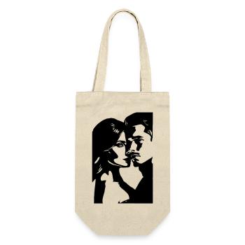 LOVERS II - Gift Bag for Bottles - nature - Front