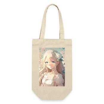 Anime Girl Anime Girl Waifu Otaku Beautiful - Gift Bag for Bottles - nature - Front
