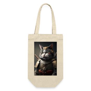 Samouraï Chat Chat Cool Japon Guerrier - Sac à bouteille - nature - Devant