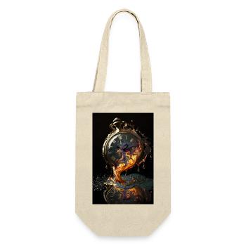 Schmelzende Taschenuhr Uhr Surrealistisch - Geschenkbeutel für Flaschen - Natur - Vorne
