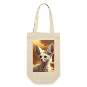 Fennek Wüstenfuchs Safari - Geschenkbeutel für Flaschen - Natur - Vorne