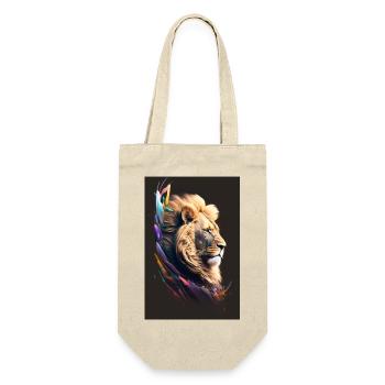 Neon Lion - Gift Bag for Bottles - nature - Front