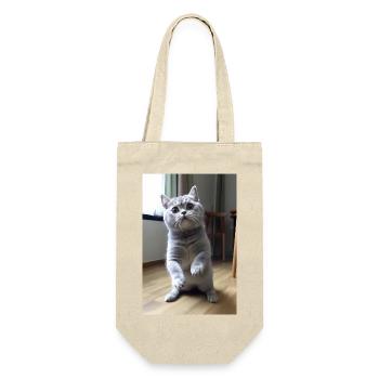 Funny cute cat - Gift Bag for Bottles - nature - Front