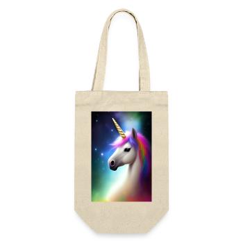 Unicorn - Gift Bag for Bottles - nature - Front