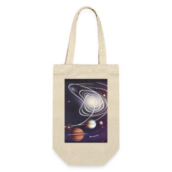Espace et planètes - Sac à bouteille - nature - Devant