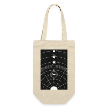 Dessin du système solaire Vintage - Sac à bouteille - nature - Devant
