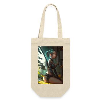 Divine Guardian - Gorgeous Anime Angel Girl Design - Gift Bag for Bottles - nature - Front
