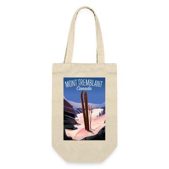 Mont Tremblant Kanada Ski - Geschenkbeutel für Flaschen - Natur - Vorne
