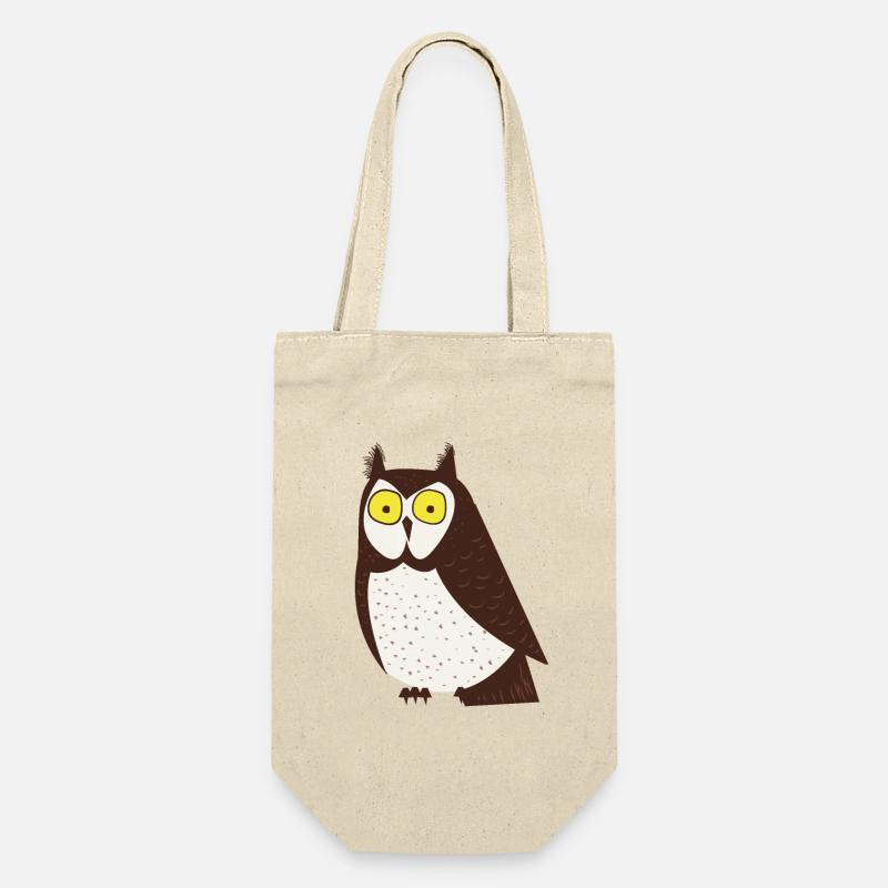 Cartoon Owl - Gift Bag for Bottles - nature