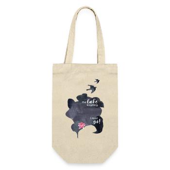 Wasser liebe , Liebe zum See Outdoorfreund - Geschenkbeutel für Flaschen - Natur - Vorne