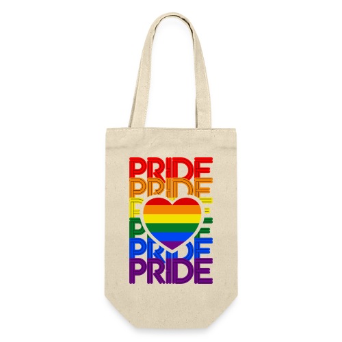 Pride Love Rainbow Heart - Geschenkbeutel für Flaschen
