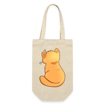 Kawaii Orange Cat Annoyed, Cat Lover - Gift Bag for Bottles - nature - Front