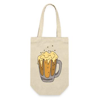 Becher - Geschenkbeutel für Flaschen - Natur - Vorne