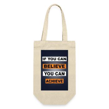 If you can believe you can achieve saying - Gift Bag for Bottles - nature - Front
