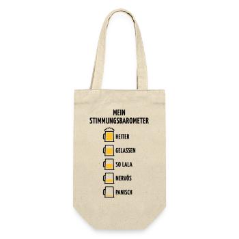 Mein Stimmungsbarometer (Bier / V1 / POS) - Geschenkbeutel für Flaschen - Natur - Vorne
