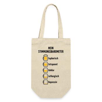 Mein Stimmungsbarometer (Bier / V2 / POS) - Geschenkbeutel für Flaschen - Natur - Vorne