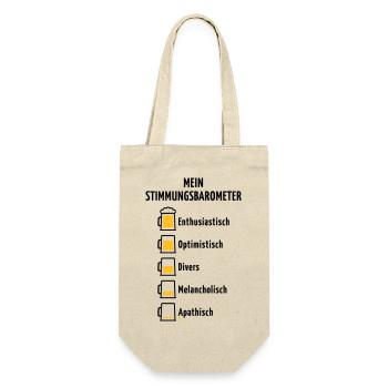 Mein Stimmungsbarometer (Bier / V3 / POS) - Geschenkbeutel für Flaschen - Natur - Vorne
