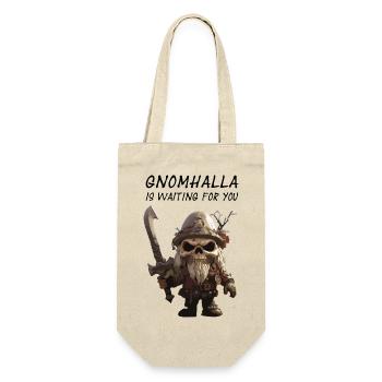 Gnomhalla is waiting for you - Geschenkbeutel für Flaschen - Natur - Vorne