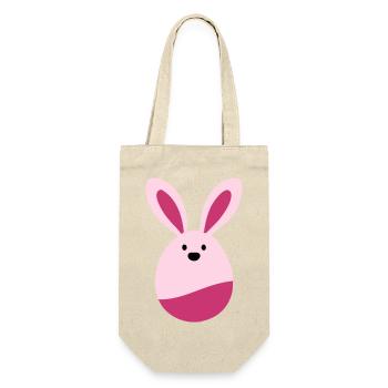 Hase - Geschenkbeutel für Flaschen - Natur - Vorne