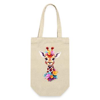 Giraffe V1 24 05 - Gift Bag for Bottles - nature - Front