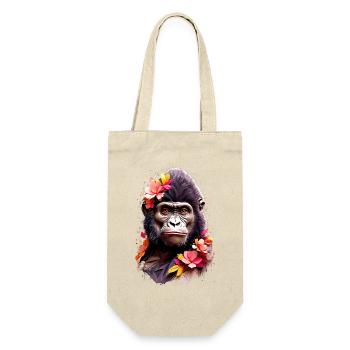 Gorilla V1 24 23 - Gift Bag for Bottles - nature - Front