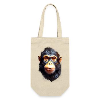 Monkey Monkey V24 09 - Gift Bag for Bottles - nature - Front