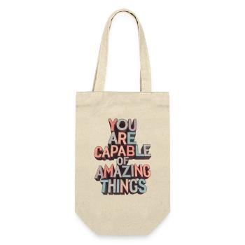 You will achieve amazing things... - Gift Bag for Bottles - nature - Front
