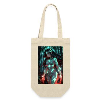 Anime Forêt Fille Manga - Sac à bouteille - nature - Devant