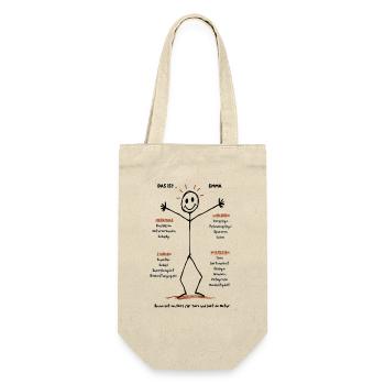 Das ist Emma - Geschenkbeutel für Flaschen - Natur - Vorne