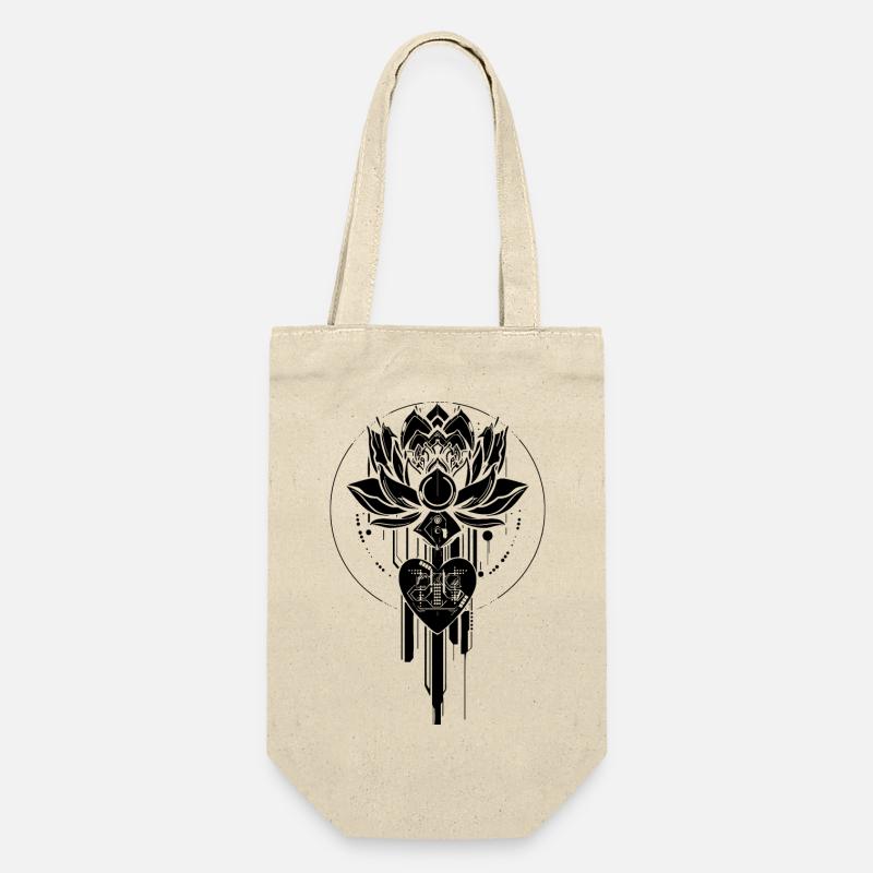 Cyberlotus Black - Gift Bag for Bottles - nature