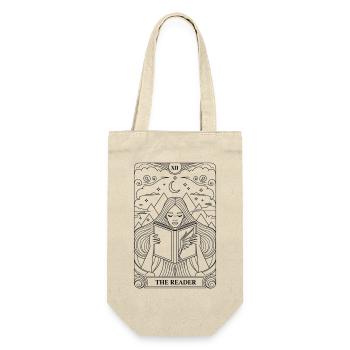 Tarot- The Reader - Geschenkbeutel für Flaschen - Natur - Vorne