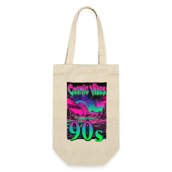 Cosmic Vibes 90s Retro Neon - Gift Bag for Bottles - nature - Front