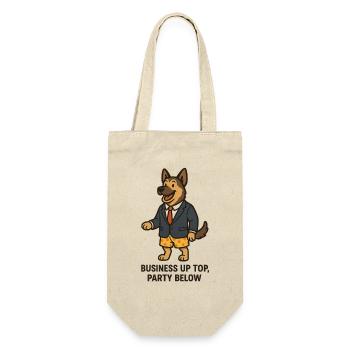 work job, remote dog style, meeting office - Gift Bag for Bottles - nature - Front