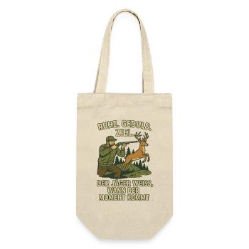 Auf zu einer Jagt! - Geschenkbeutel für Flaschen - Natur - Vorne