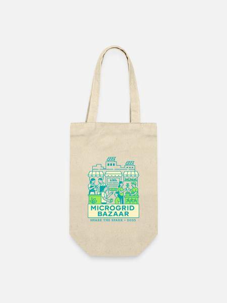 Microgrid Bazaar - Geschenkbeutel für Flaschen - Natur