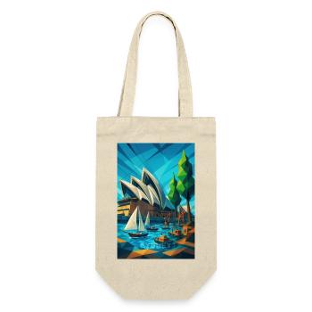 Sydney OPERA HOUSE – Architecture as a Wave - Gift Bag for Bottles - nature - Front