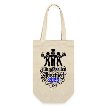 Junggesellen Abschied 2025 Jga Party - Geschenkbeutel für Flaschen - Natur - Vorne