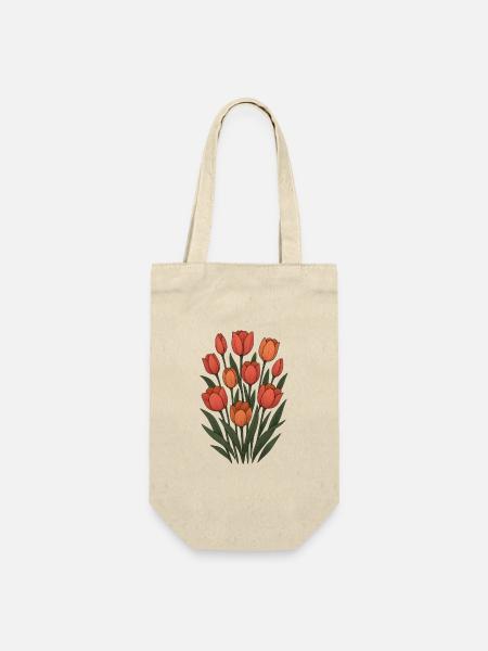 Tulipes - Sac à bouteille - nature