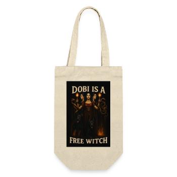 Dobi is a free witch - Geschenkbeutel für Flaschen - Natur - Vorne