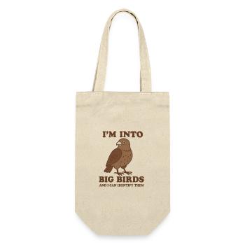 I’m Into Big Birds – Birder Shirt - Gift Bag for Bottles - nature - Front