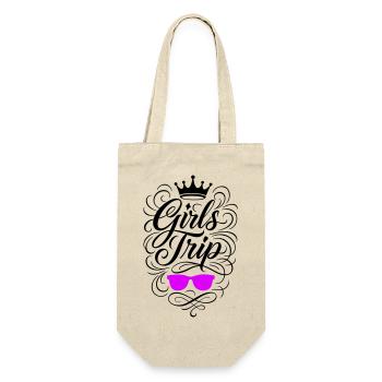 Girls Trip Holiday Travel Girls - Gift Bag for Bottles - nature - Front