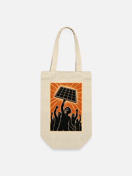 Power to the People – Literally - Geschenkbeutel für Flaschen - Natur