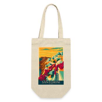 Santorini Greece – Island Architecture - Gift Bag for Bottles - nature - Front